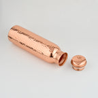 Wellora Signature Hammered Copper Bottle 950ml