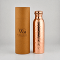 Wellora Signature Hammered Copper Bottle 950ml